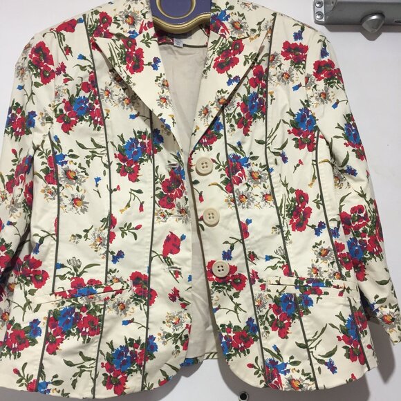 TRISTAN FLORAL PRINT JACKETS SIZE L - Picture 1 of 6